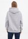 Худі жіночий на флісі Oversize меланж 01