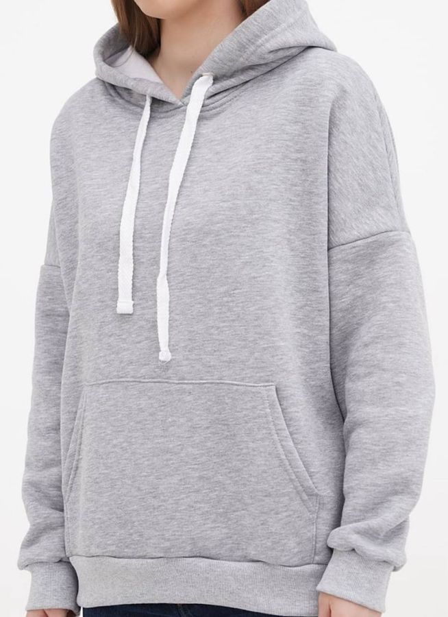 Худі жіночий на флісі Oversize меланж 01