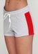Шорти жіночі спортивні світло сірі з червоною вставкою M