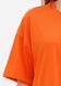 Футболка женская оверсайз удлиненная UNI оранжевая