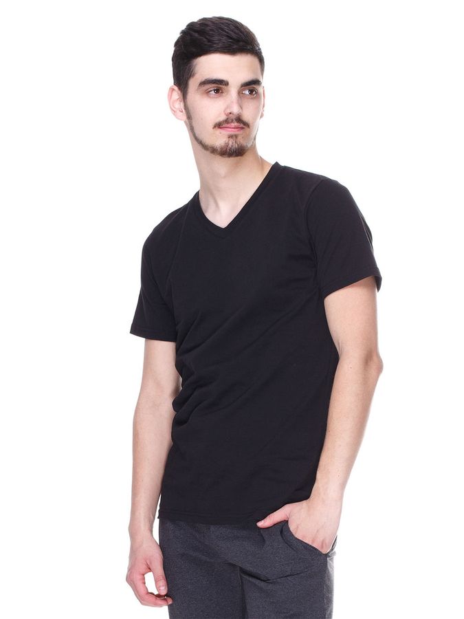 Модная футболка черная, мыс XL