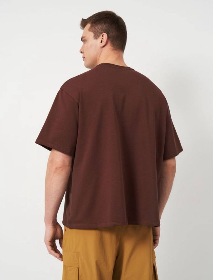 Футболка мужская оверсайз ONE SIZE  шоколад