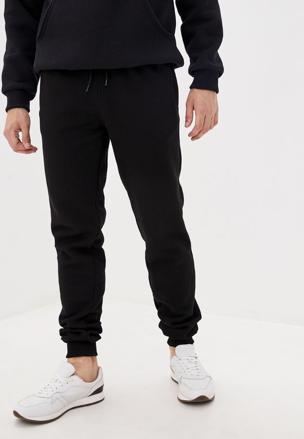Штани чоловічі теплі на флісі, чорні XL