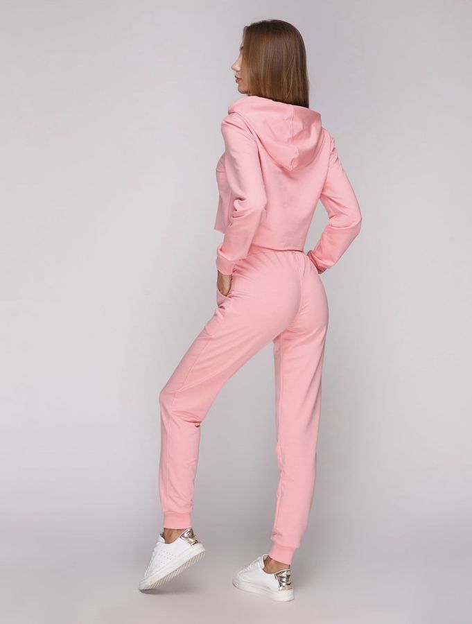 Костюм спортивный женский, розовый молодежный модный S