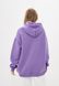 Худі жіночий теплий, колір бузок подовжений Oversize 02