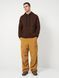 Худі чоловічий теплий подовжений Oversize 02 коричневий