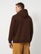 Худі чоловічий теплий подовжений Oversize 02 коричневий