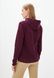Damska bluza z kapturem z polaru marsala XL