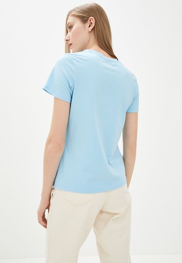 Футболка жіноча блакитна 95% бавовна 5% лікра M