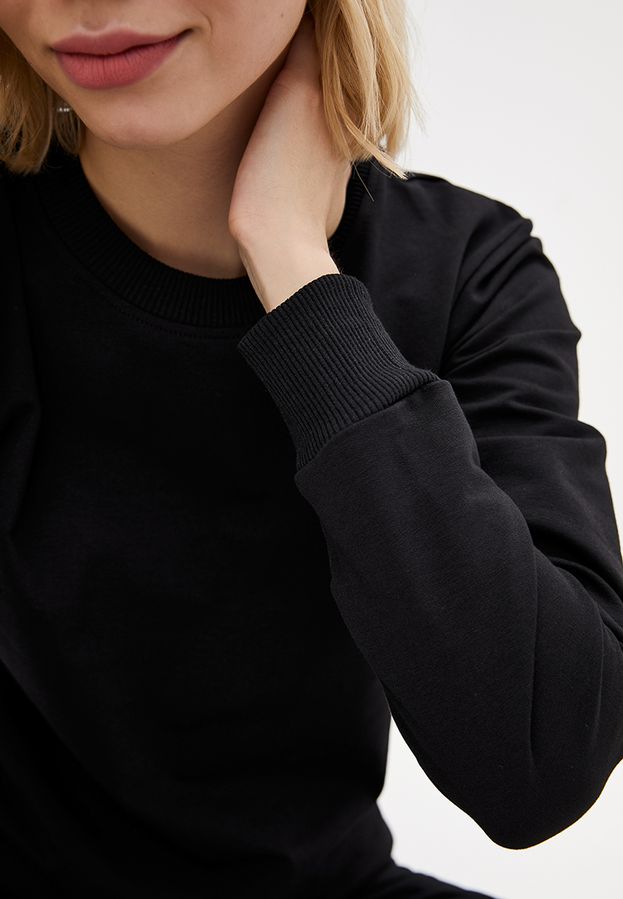 Bluza damska w kolorze czarnym, bez ocieplenia S