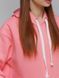 Худі жіночий теплий, колір рожевий персик Oversize 01
