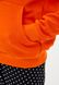 Худи женский с капюшоном оранжевый на флисе M