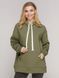 Худі Oversize теплий, колір олива 02