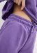 Костюм спортивный женский петля (кроп-топ+шорты) фиолетовый S