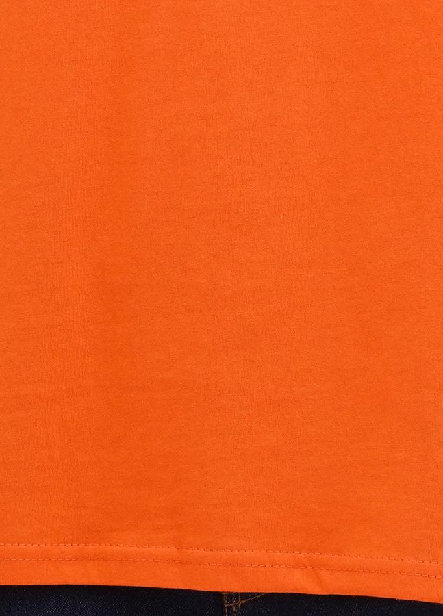 Футболка мужская Оверсайз UNI 100% хлопок оранжевая