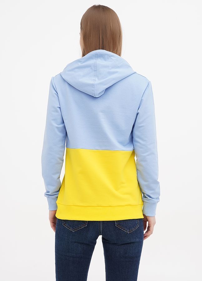 Damska bluza z kapturem bez podszewki, patriotyczna Ukraina S