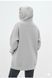 Худі жіноче на флісі Oversize, сталевий 02