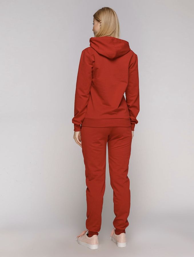 Спортивний костюм жіночий c худі, колір червоний