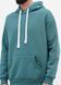 Худі чоловічий теплий подовжений Oversize 02 смарагдовий