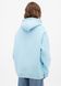 Худі жіночий теплий, блакитний подовжений Oversize 02