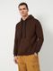 Худі чоловічий теплий подовжений Oversize 02 шоколад