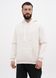 Худі чоловічий теплий подовжений Oversize 02 молочний